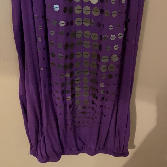 C.Oliver brand unique looking purple top. Adorable with elastic band at bottom💜 - Picture 4 of 6